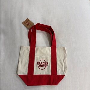 Trader Joe’s mini canvas tote bag